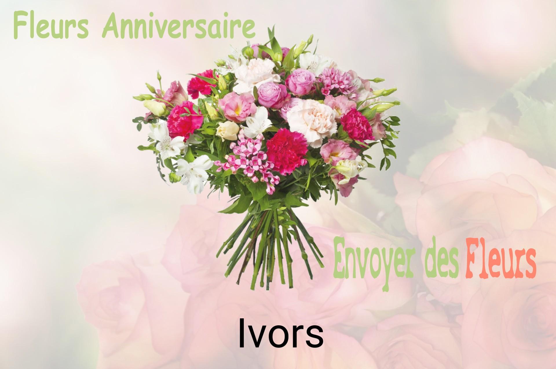 Bouquet de fleurs d’anniversaire livré à Ivors